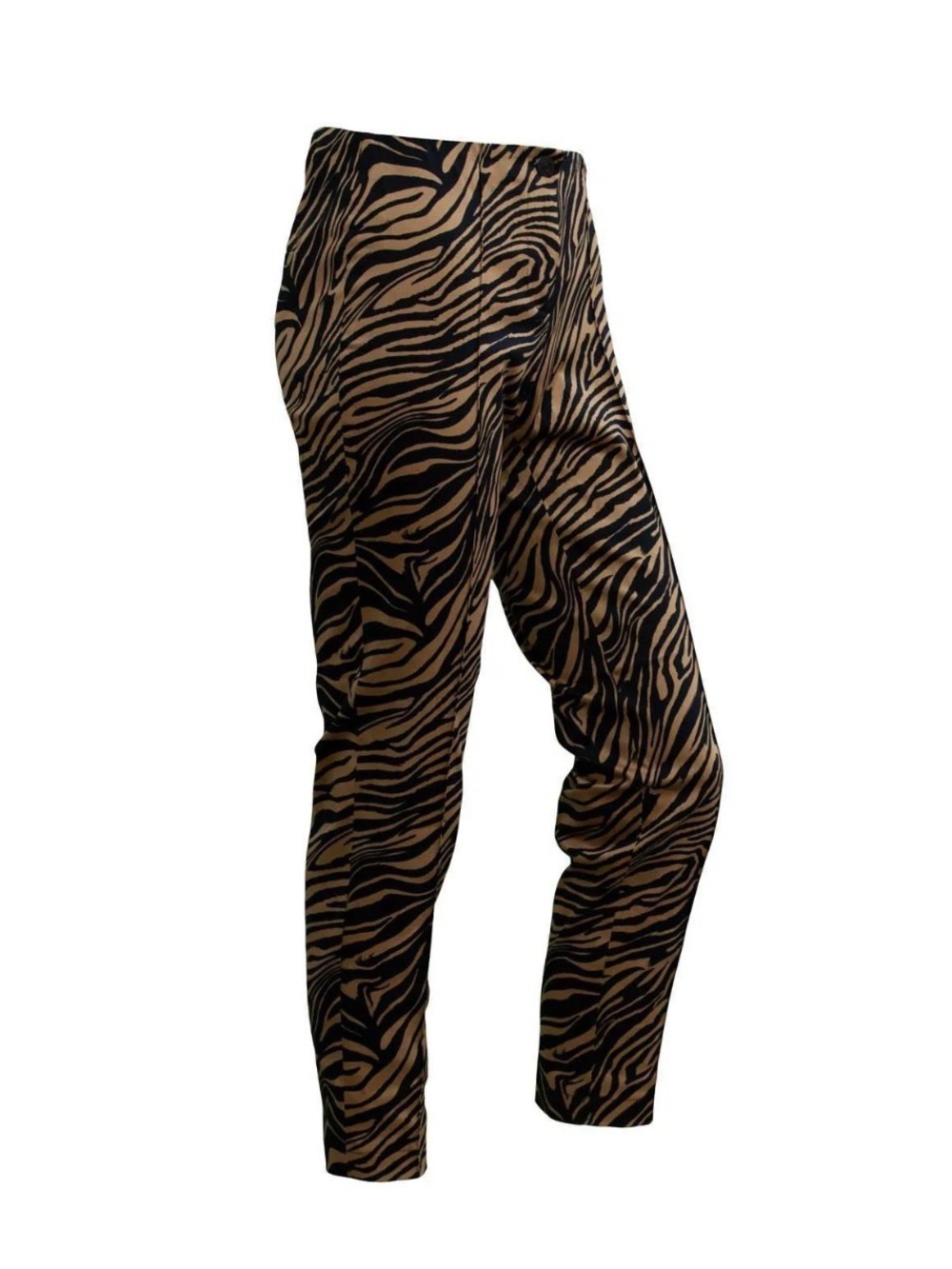 NWT - CAMBIO (BLU'S BOUTIQUE) Ros Zebra print pant in Cinnamon and Black. SZ 10 - Picture 3 of 8